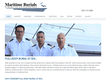 Tablet Screenshot of maritimeburials.com